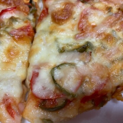 作ったピザが余ったので、温め直してみました。
美味しさ復活！！
レシピありがとうございました。